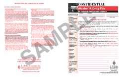 File Folder Only for Confidential Alcohol And Controlled Substance File Packet 450-F