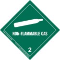 HazMat Label Class 2 Division 2.2 Non-Flammable Gas Roll of 500 5-HML-R
